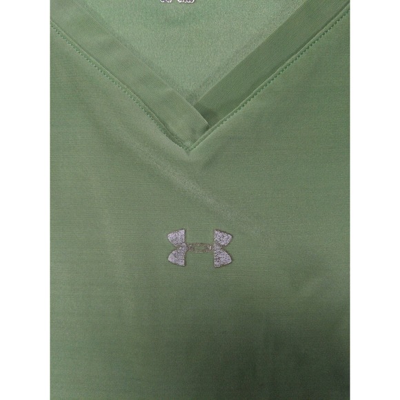 Under Armour Compression Workout Tshirt Women's Size L Green - Picture 8 of 15